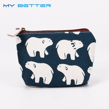 Printed Casual Zipper Coin Purse