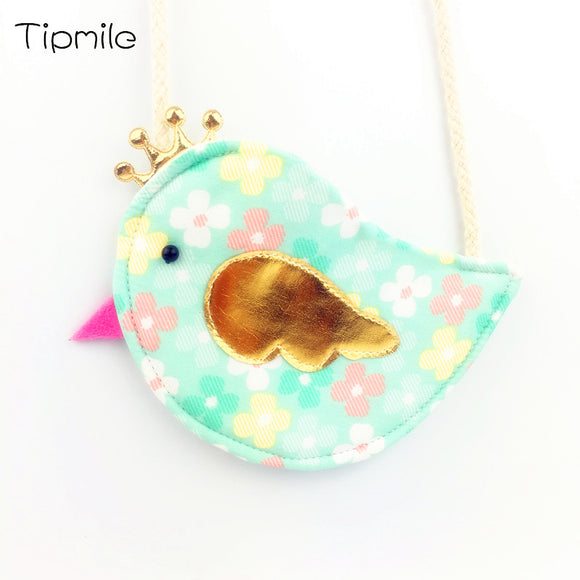 Gold Crown Little Bird Purse