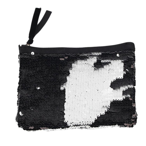 Fashion Sequins Two-Tone Purse