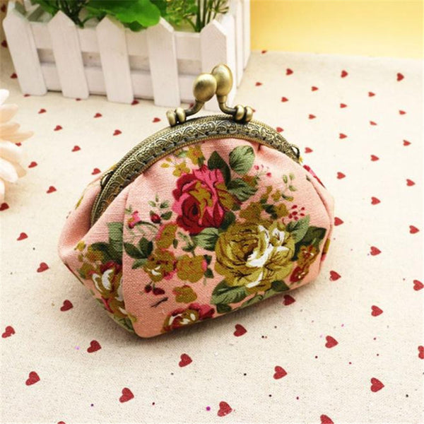 Retro Floral Coin Purses