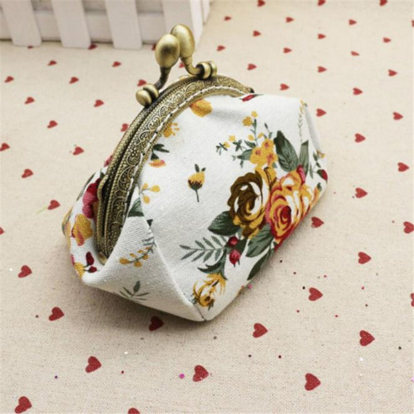 Retro Floral Coin Purses