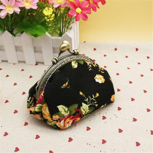 Retro Floral Coin Purses