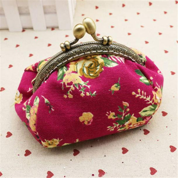 Retro Floral Coin Purses