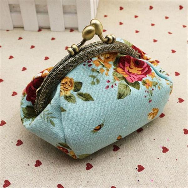 Retro Floral Coin Purses