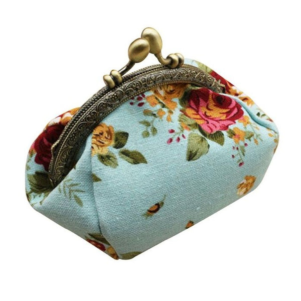 Retro Floral Coin Purses