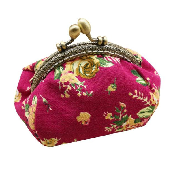Retro Floral Coin Purses