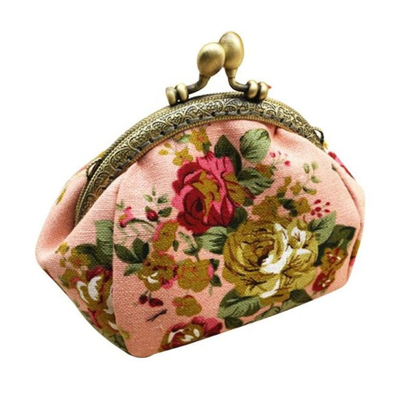 Retro Floral Coin Purses